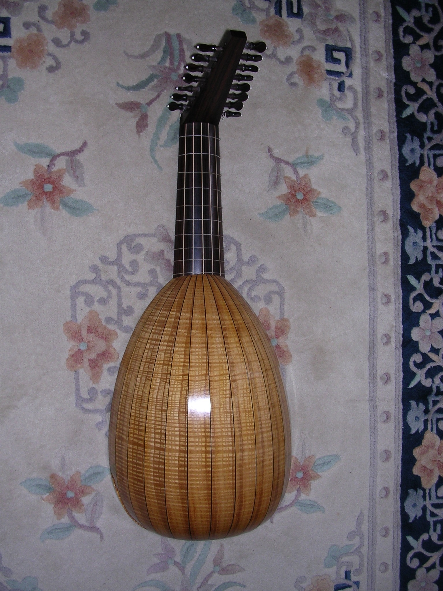 8 course lute back