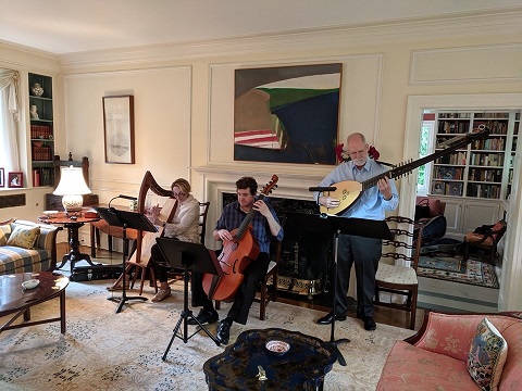 Entwyned Early Music at a Hartt@Home concert May 31, 2019